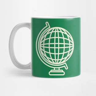 Happy Earth Day White Lineart Mug